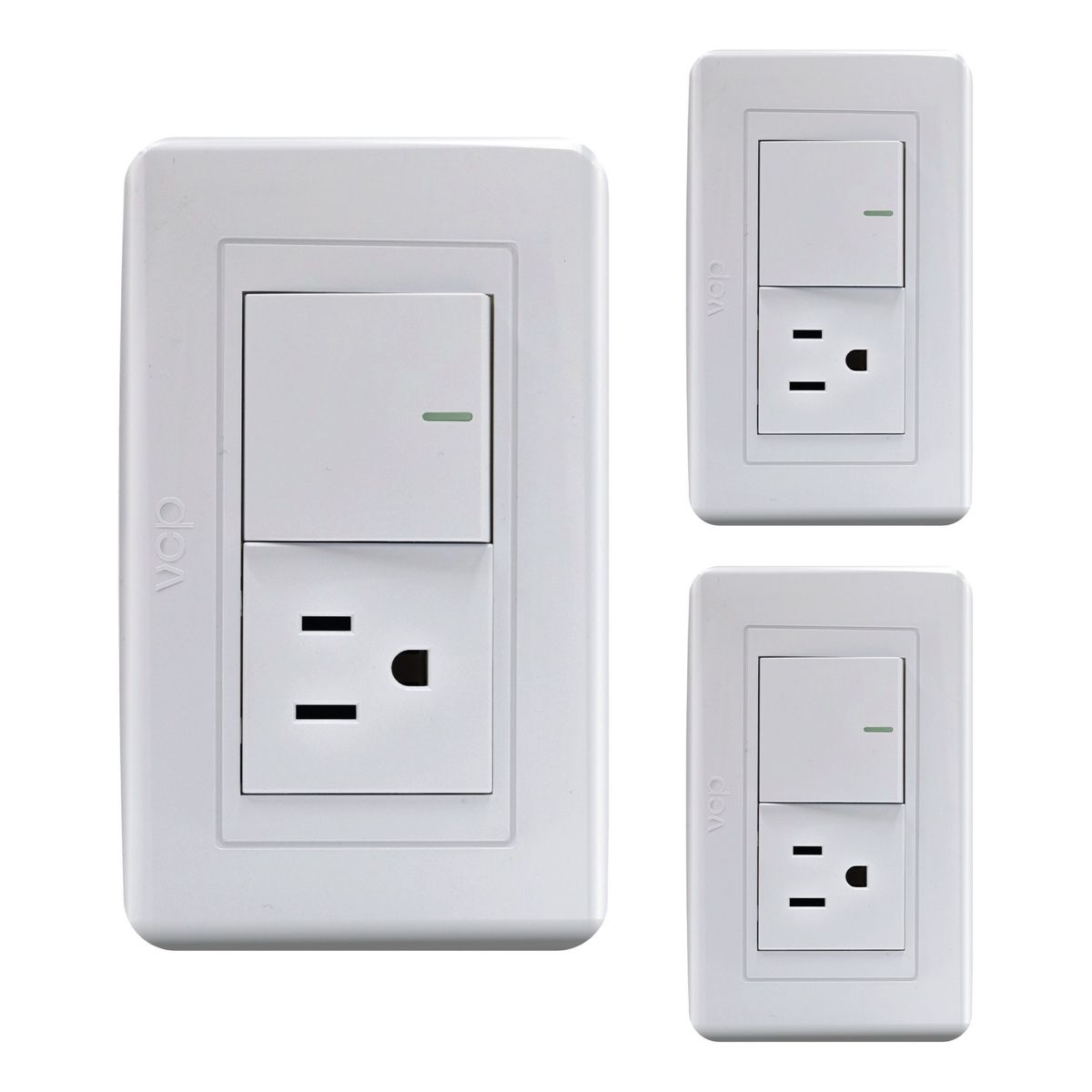 VCP - Interruptor Mas Tomacorriente X 3 Unidades Vcp