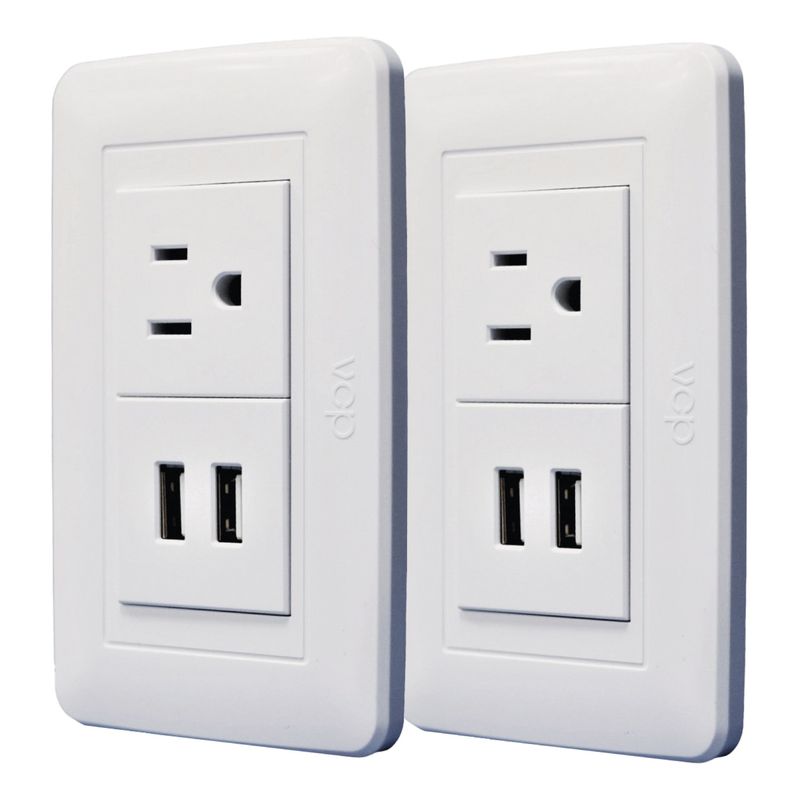 VCP - Tomacorriente Cargador Usb X 2 Unidades Vcp