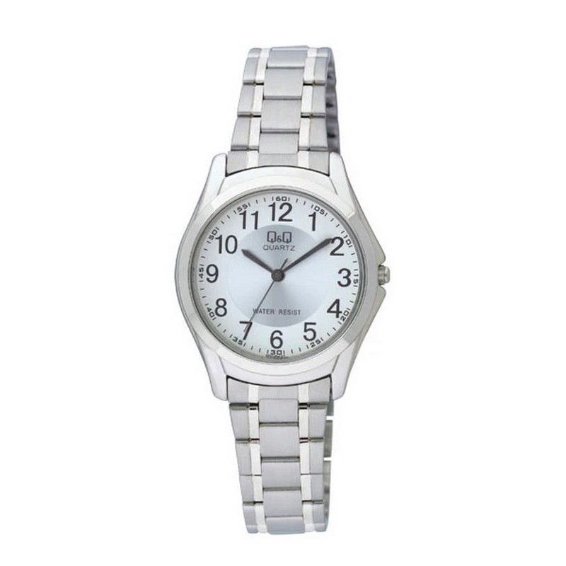 Q&Q - Reloj Para Mujer Q&q Qyq Q207j204y Plateado Acero + Estuche_.