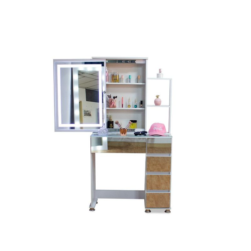 GENERICO - Tocador moderno con espejos y luz led