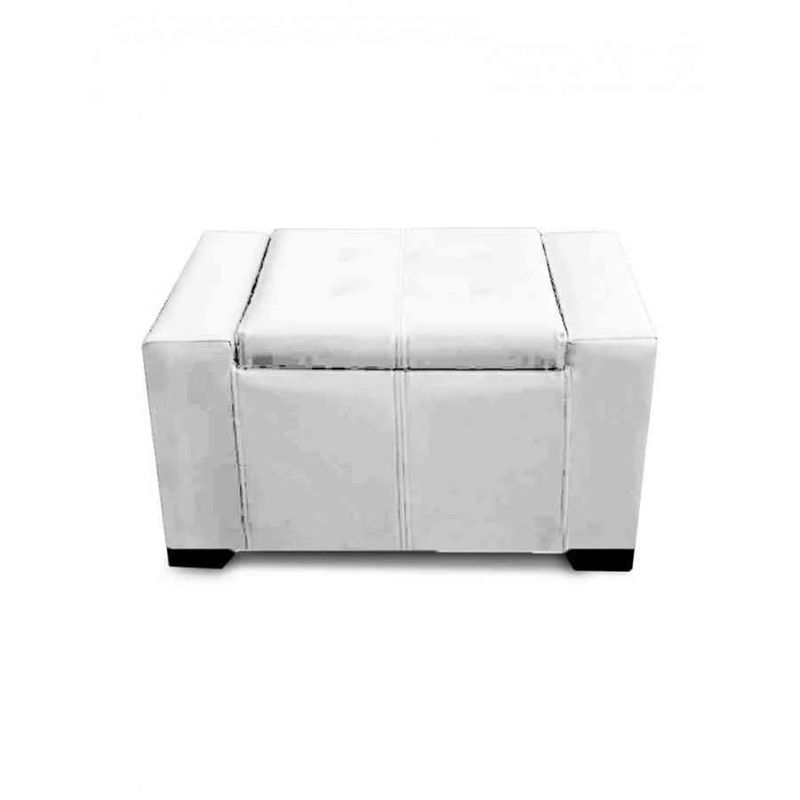 MAGIC CLASS - PUFF BAÚL DELUXE MICROFIBRA BLANCO