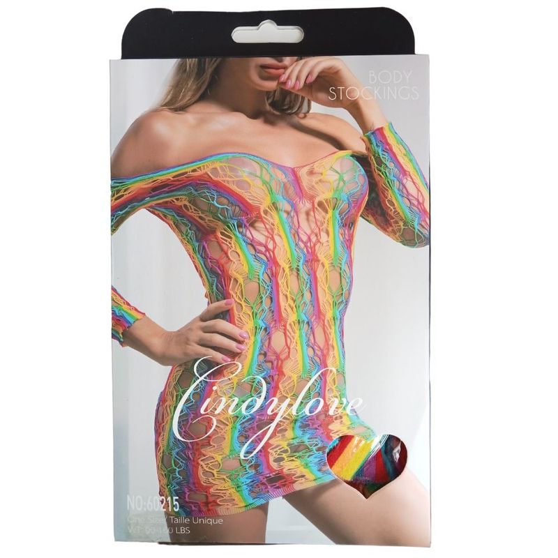 GENERICO - Baby doll malla Vestido Lencería erótica sensual colores 215