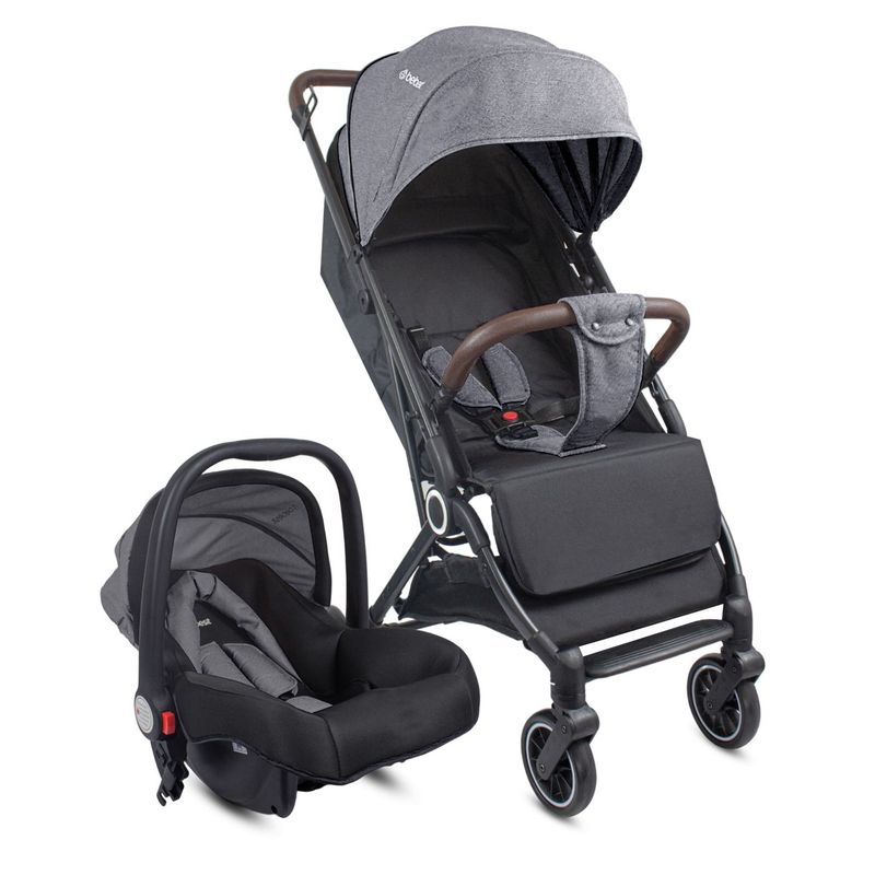 BEBESIT - Coche Bebé Travel System Compacto Micro Gris Bebesit