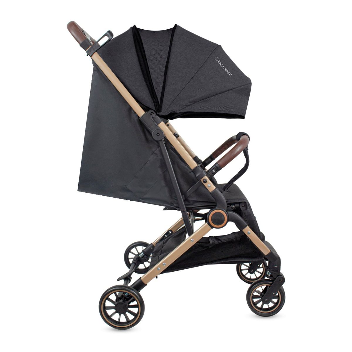 BEBESIT - Coche Bebé Travel System Compacto Micro Negro Bebesit