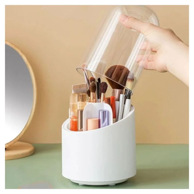 GENERICO - Organizador De Maquillaje Giratorio Multifuncional Con Tapa