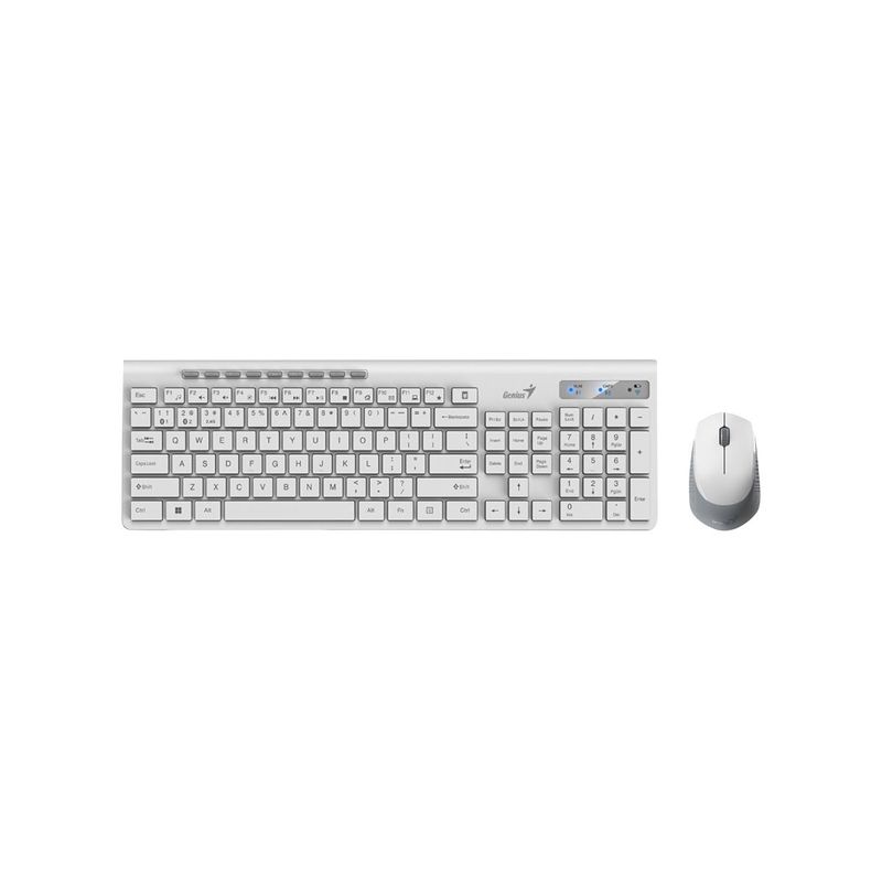GENIUS - Combo Genius Inalámbrico Bluetooth Slimstar 8230 Blanco