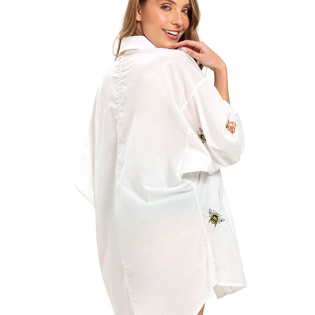ONDA DE MAR - Vestido Onda De Mar Blanco Vec129whtsb