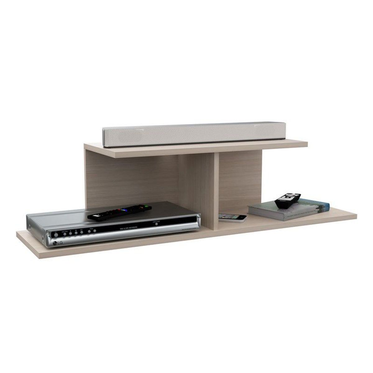 INVAL - REPISA FLOTANTE TV  25x100x25CM INVAL RE4732 ARENA