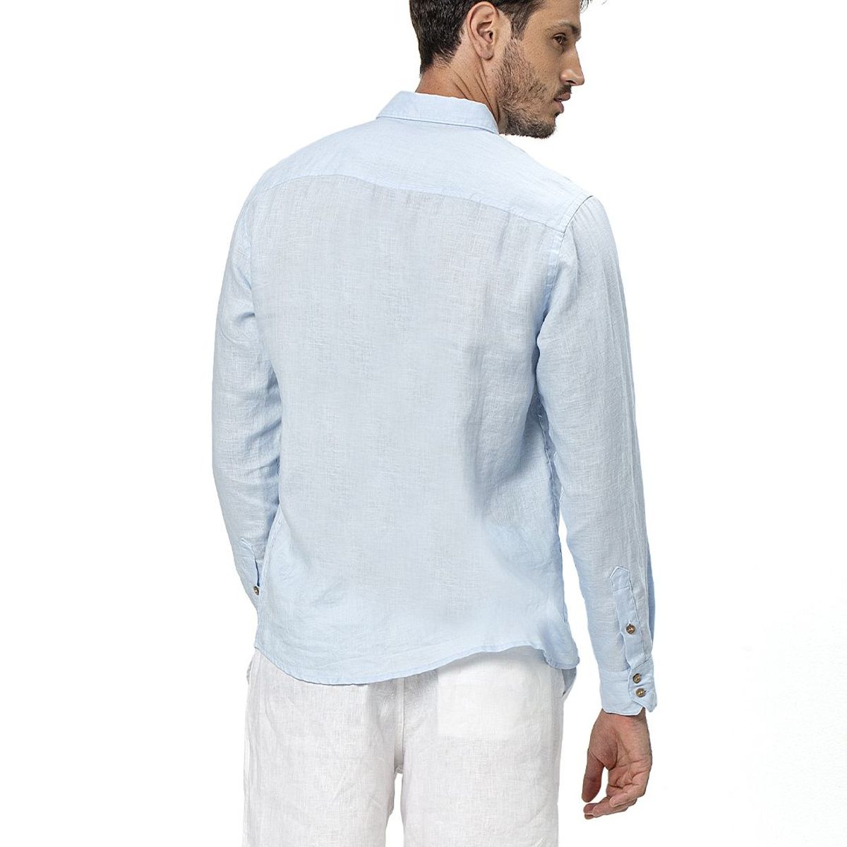 ONDA DE MAR - Camisa Onda De Mar Azul Odmlinshirtdblue