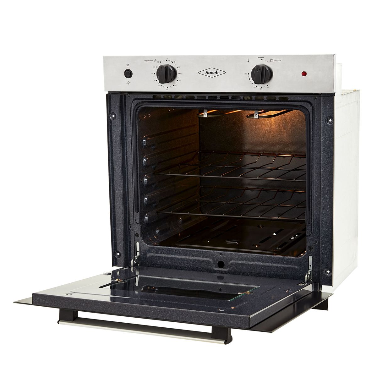 HACEB - Horno mixto 60 cm PA inox negro gas natural 120V Haceb