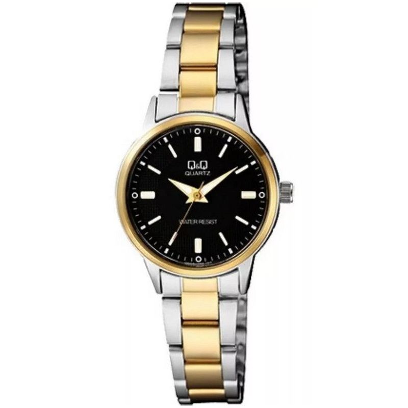Q&Q - Reloj Q&q Qyq Mujer Q969j402y Acero Bicolor Dama + Estuche_.