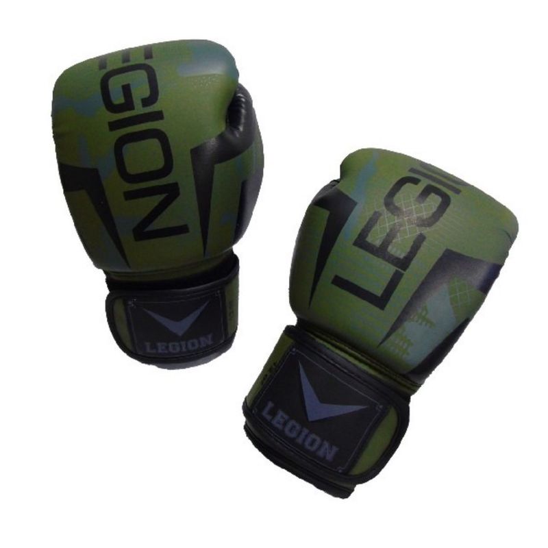 LEGION - Guantes Boxeo  Legion 14 Onzas Verde Oliva