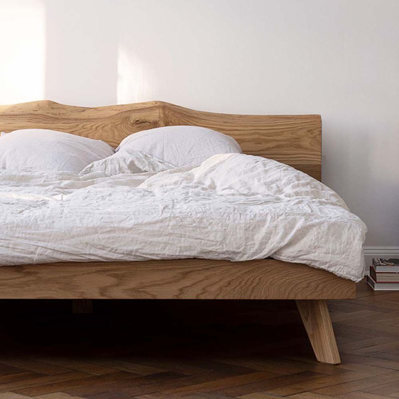 22 GRADOS DECORACION - Cama Tauy en Roble Natural para colchon 160x190cm 22Grados Decoracion
