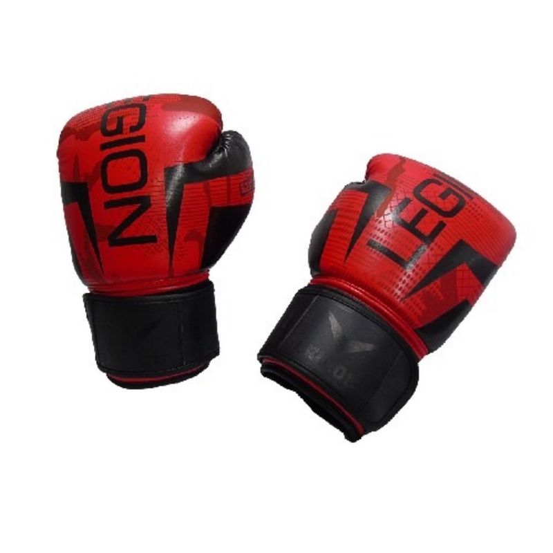 LEGION - Guantes Boxeo  Legion 14 Onzas Rojo Negro