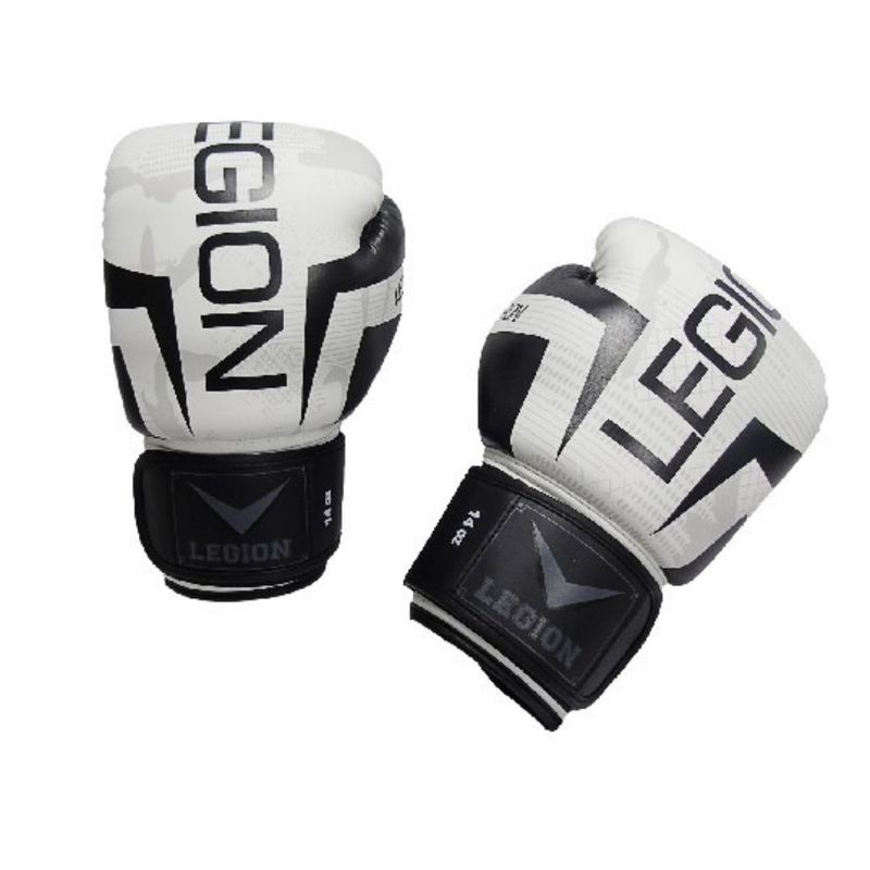 LEGION - Guantes Boxeo  Legion 12 Onzas Blanco -Negro