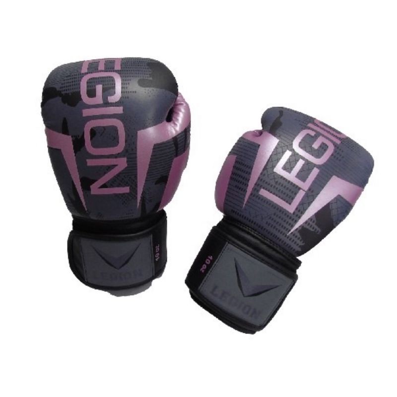 LEGION - Guantes Boxeo  Legion 10 Onzas Negro- Rosa