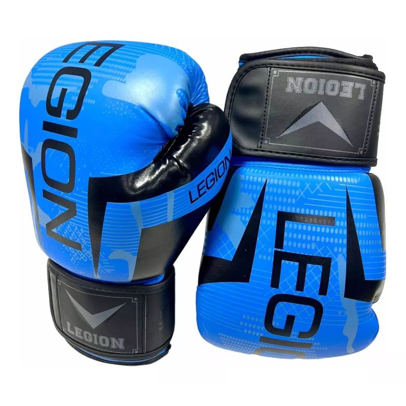 LEGION - Guantes Boxeo  Legion 14 Onzas Azul Negro
