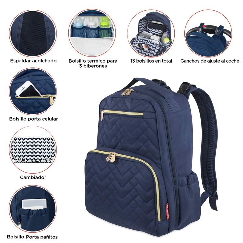 FISHER PRICE - Pañalera Morral Bebe Fisher Price Dfp9001 Azul
