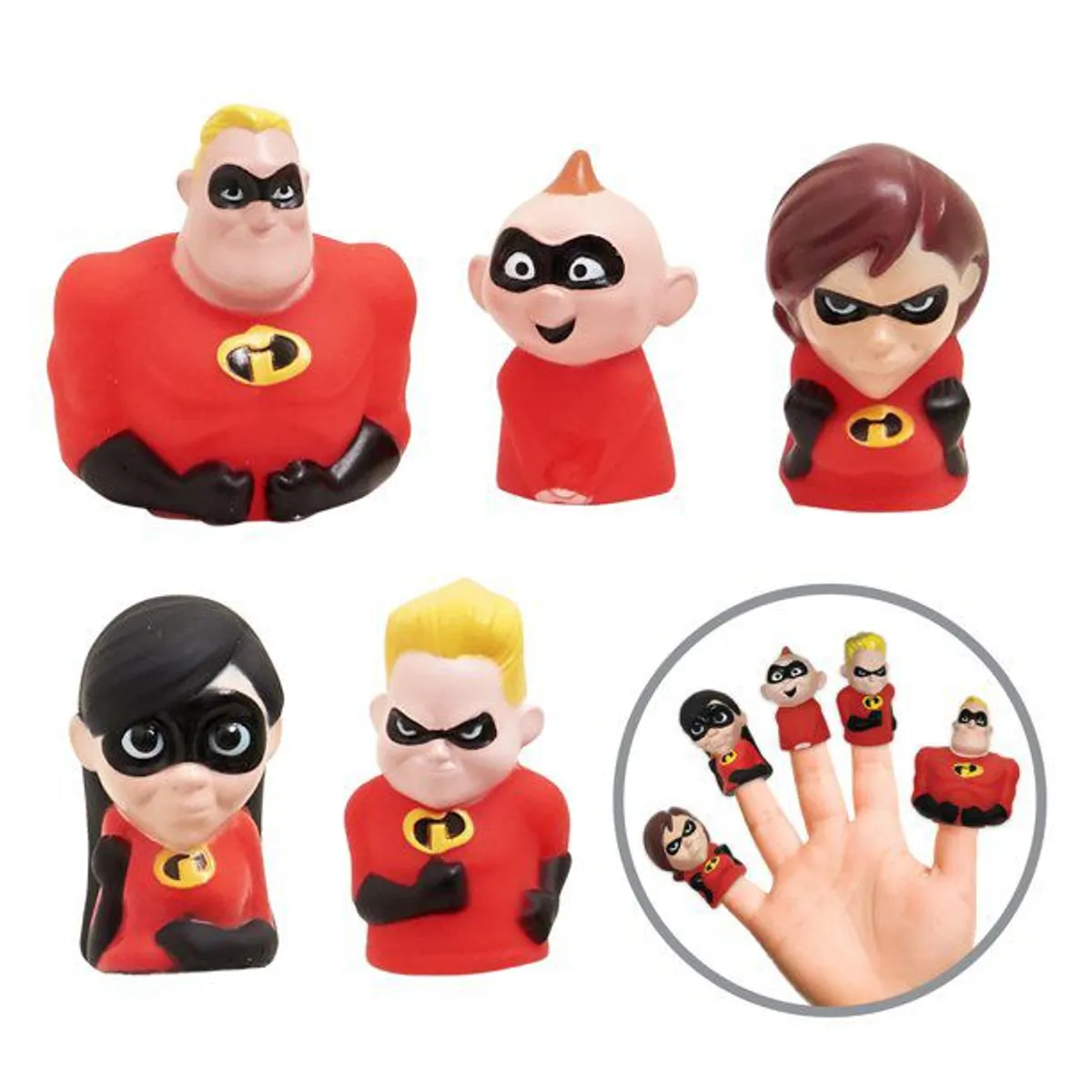 PIXAR - Incredibles Set Titeres De Dedo Marionetas