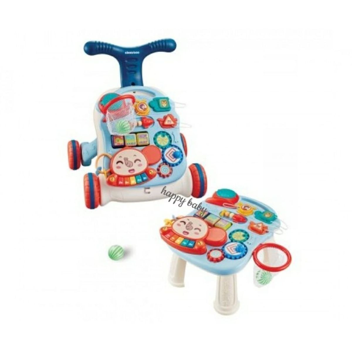 TOYNG - CAMINADOR + MESA INTERACTIVA PARA BEBES COLOR AZUL