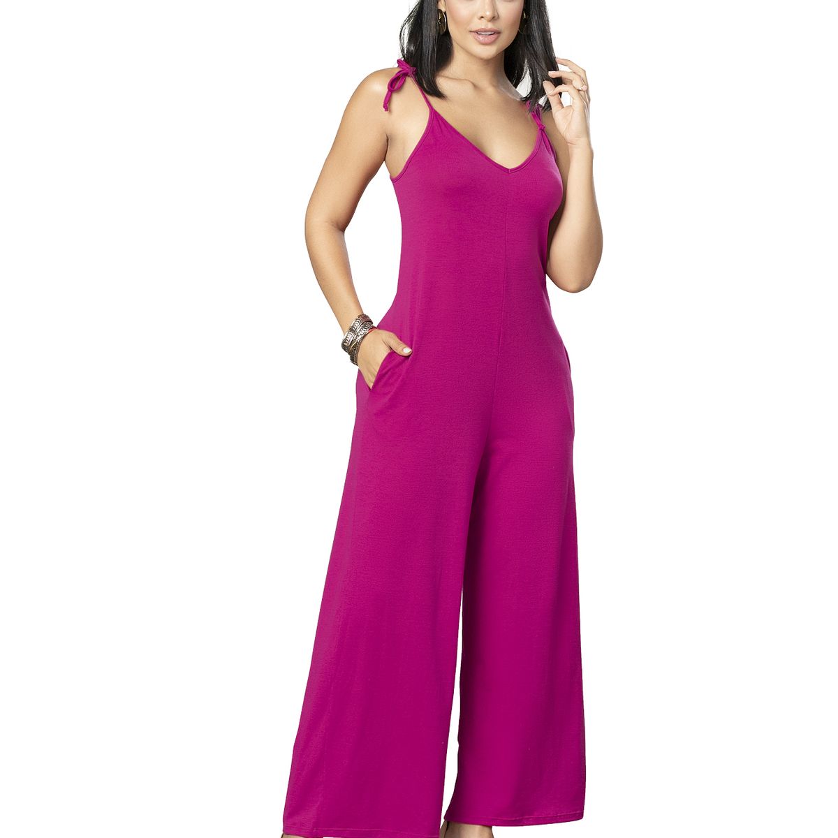 MARKETING PERSONAL - Enterizo Largo Mujer Fucsia Mp 7230