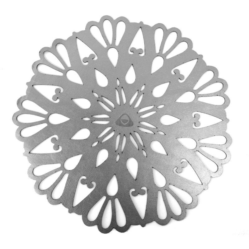 MYARKA LATINA - Individuales Doble faz  x 6 unidades Myarka  Flowers Plata / Azul