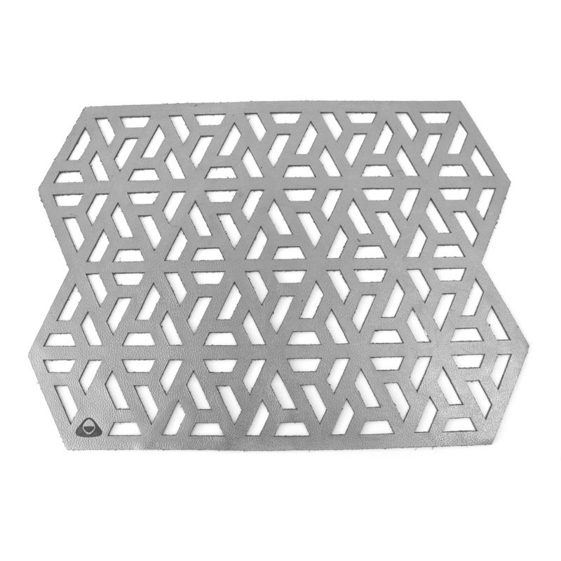 MYARKA LATINA - Individuales Doble faz  x 4 unidades Myarka  Cubit Plata / Dorado
