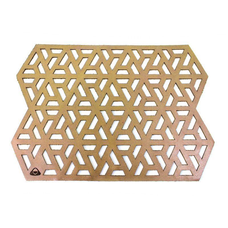 MYARKA LATINA - Individuales Doble faz  x 6 unidades Myarka  Cubit Dorado / Oro Rosa