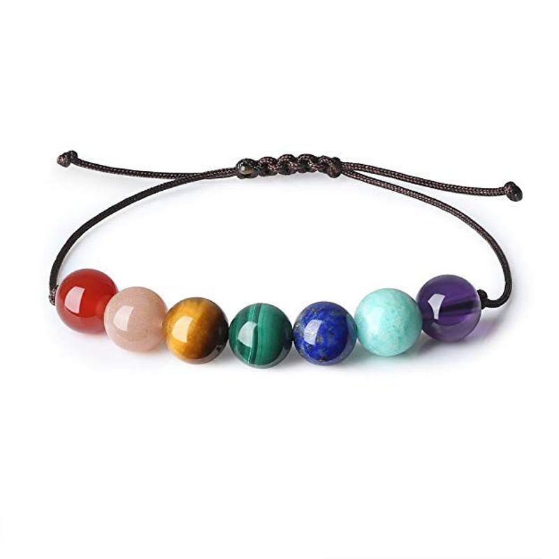 MERIDIAN POINT - Pulsera de los 7 Chakras con Piedras Naturales - Minimalista
