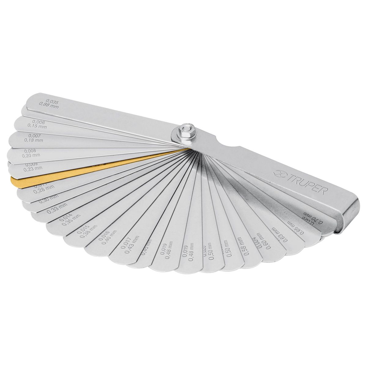 TRUPER - Calibrador de galgas válvulas truper 32 hojas std/mm motos carros