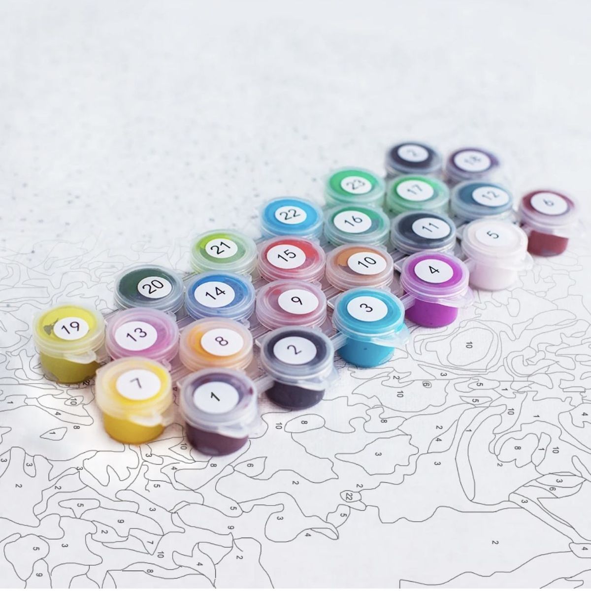 AGUGU STORE - Kit Para Pintar Por Números Lienzo 50x40cm