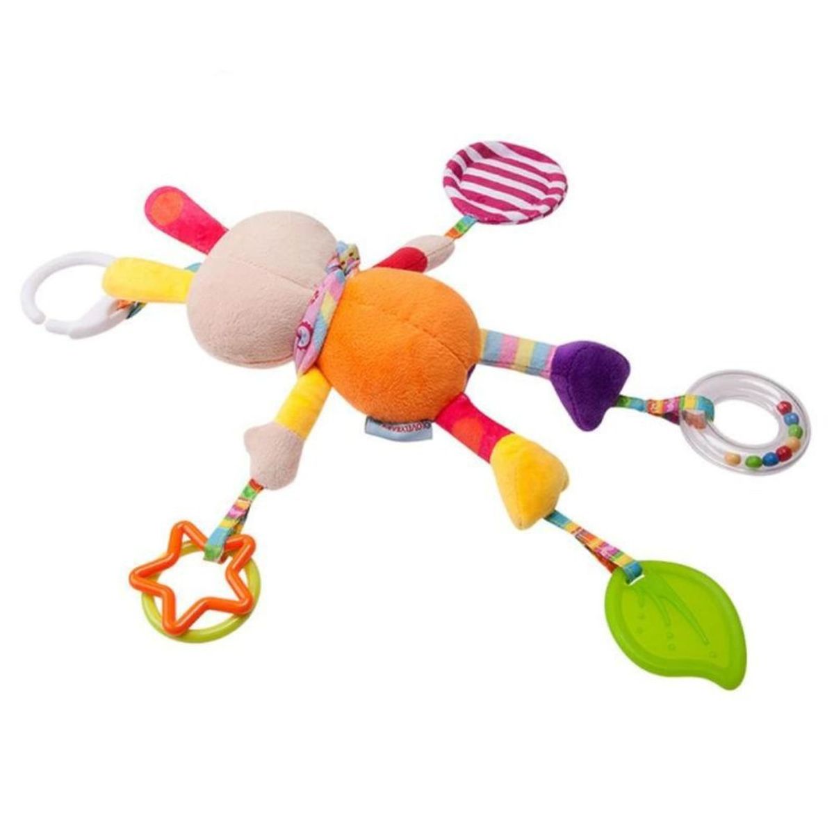 GENERICO - Sonajero Para Bebe De Felpa con Mordedor Para Cuna y Coche
