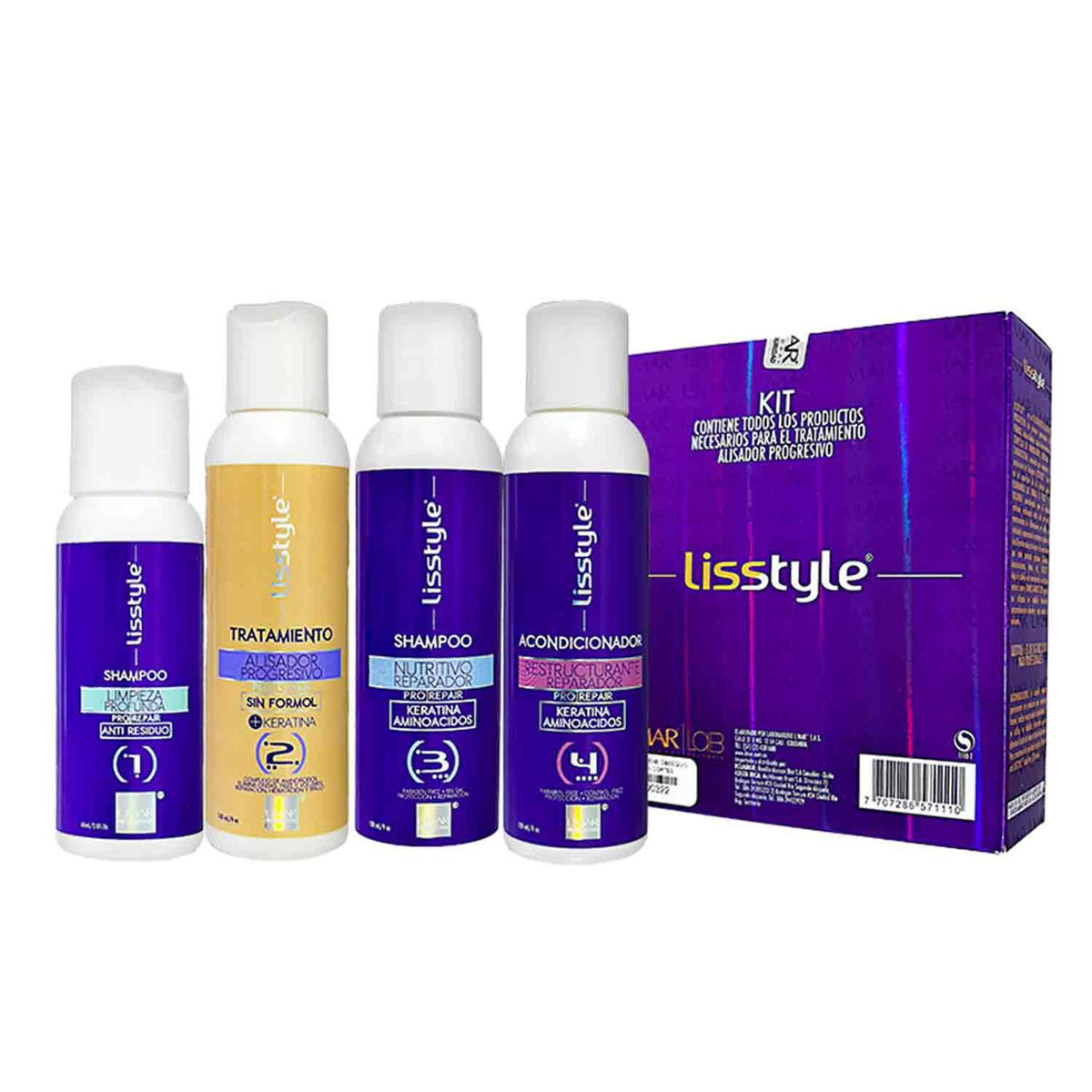 LMAR - Keratina Lisstyle 120 ml kit 4 Pasos