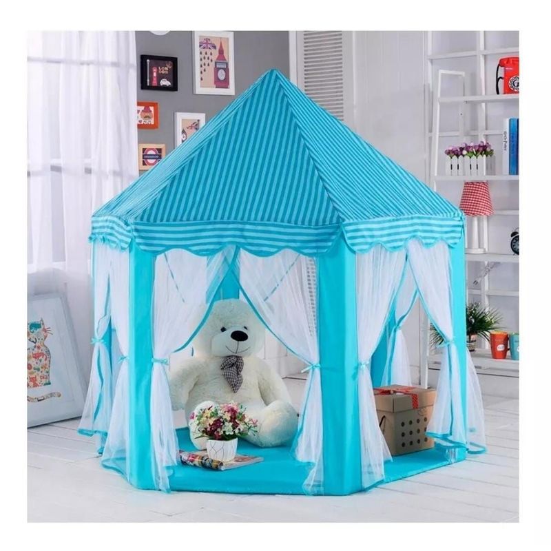 INFANTILES CAJUROMIX - Carpa Castillo Velo azul mas obsequios