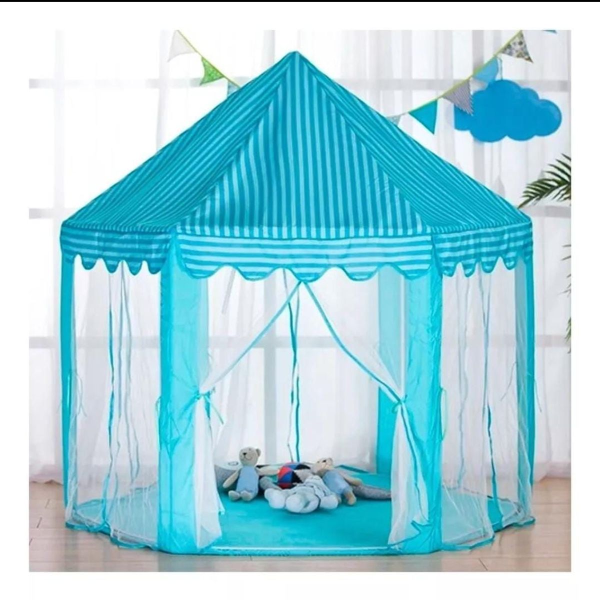 INFANTILES CAJUROMIX - Carpa Castillo Velo azul mas obsequios