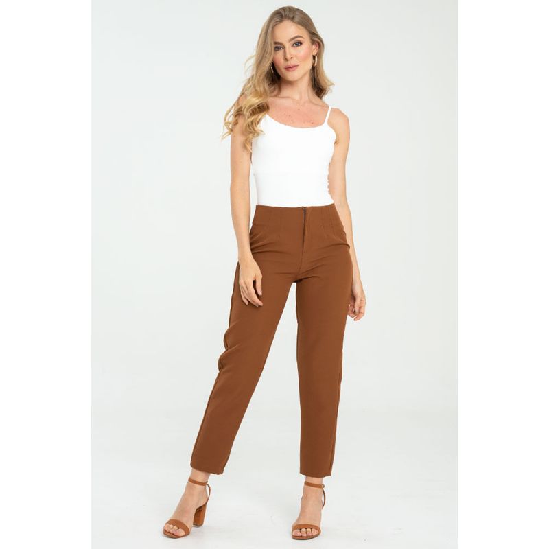 RAGGED - Pantalon essential zafiro Cafe caramelo Ragged