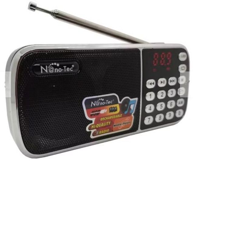 GENERICO - Radio Parlante Nanotec NT-1183 Multimedia Multibanda Am Fm Recargable