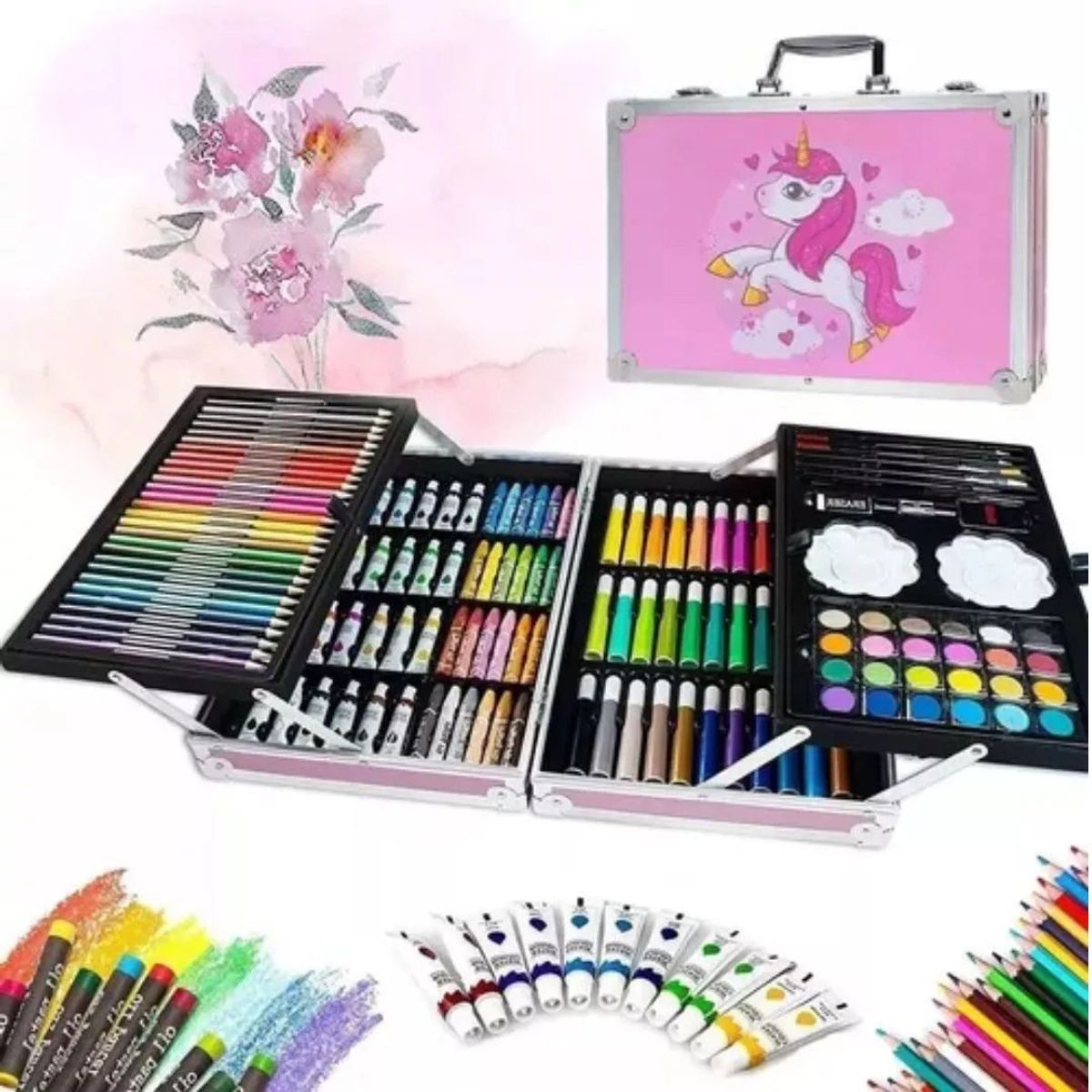 GENERICO - Set De Arte Profesional Dibujo Color Marcadores Teker 145pcs