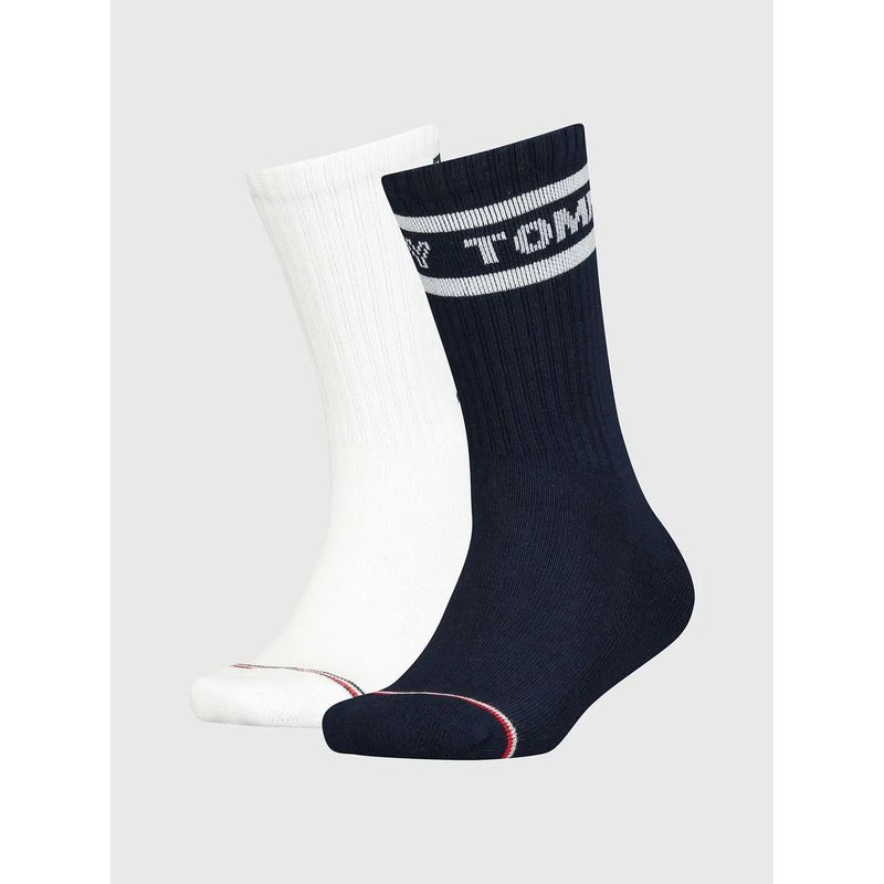 TOMMY HILFIGER - Pack De 2 Calcetines Deportivos Con Logo Para Niño Tommy Hilfiger