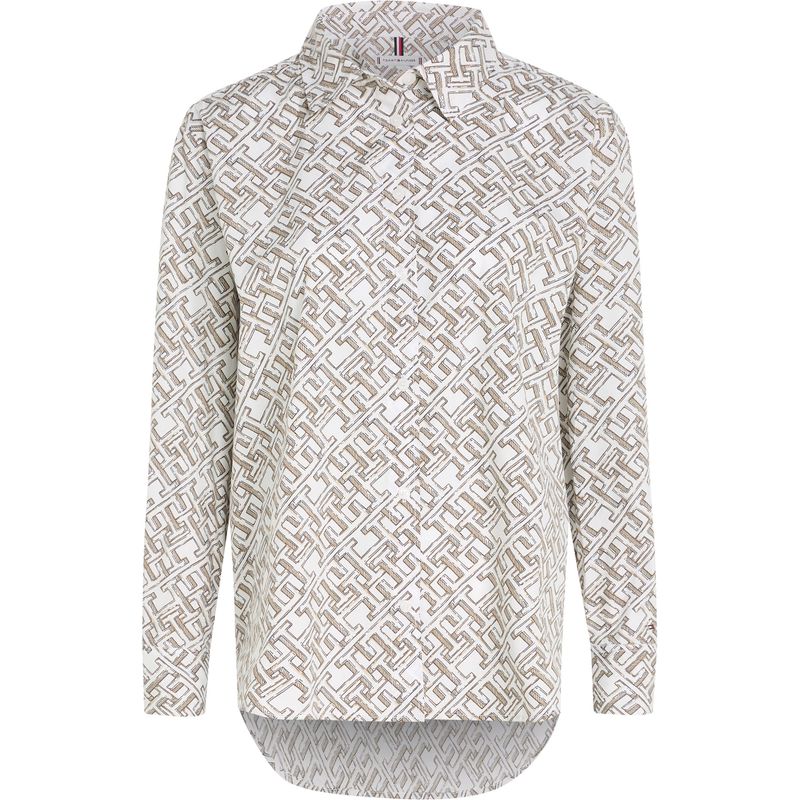 TOMMY HILFIGER - Blusa Con Estampado Monograma Th Para Mujer Tommy Hilfiger