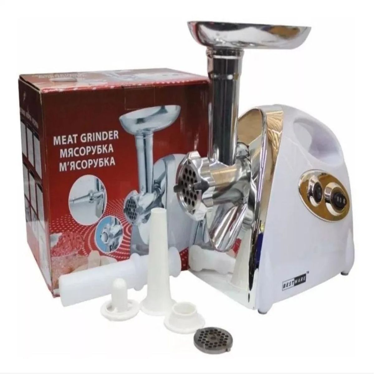 SKY - Molino De Carne Electrico 3 Discos Reversible