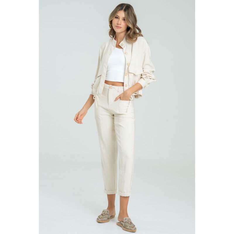 RAGGED - Pantalon slouchy Marfil Ragged