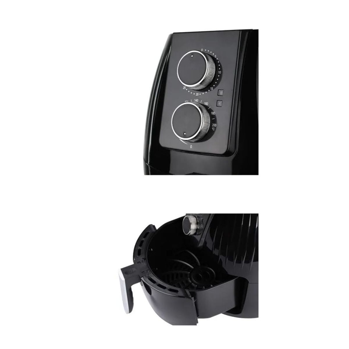 T&G - Freidora de aire de 4.5L con control de doble perilla 360 grados