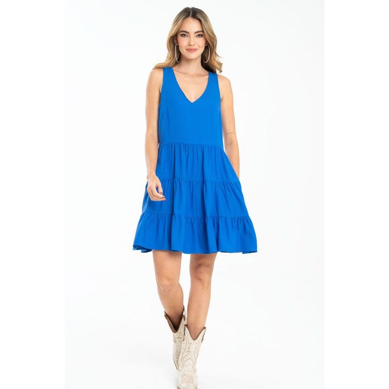 RAGGED - Vestido masala Azul rey Ragged