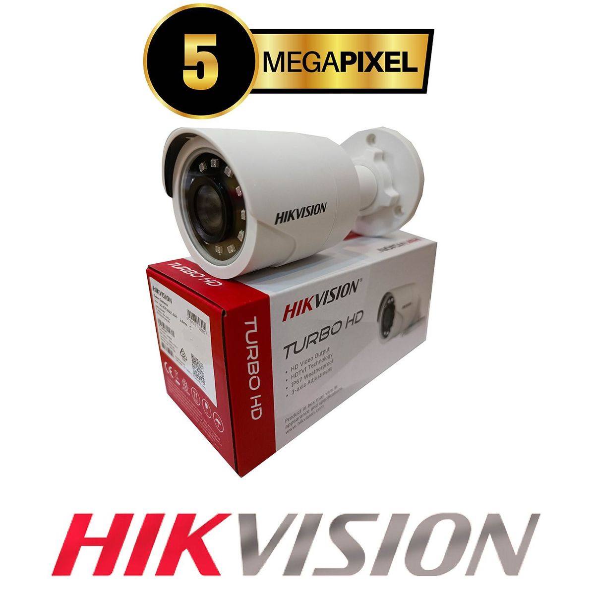 HIKVISION - CAMARA DE SEGURIDAD HIKVISION 5MP BALA PARA DVR