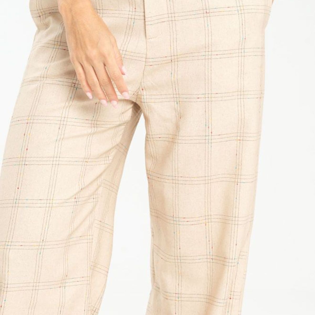 RAGGED - Pantalon wide leg lino Beige medio Ragged.