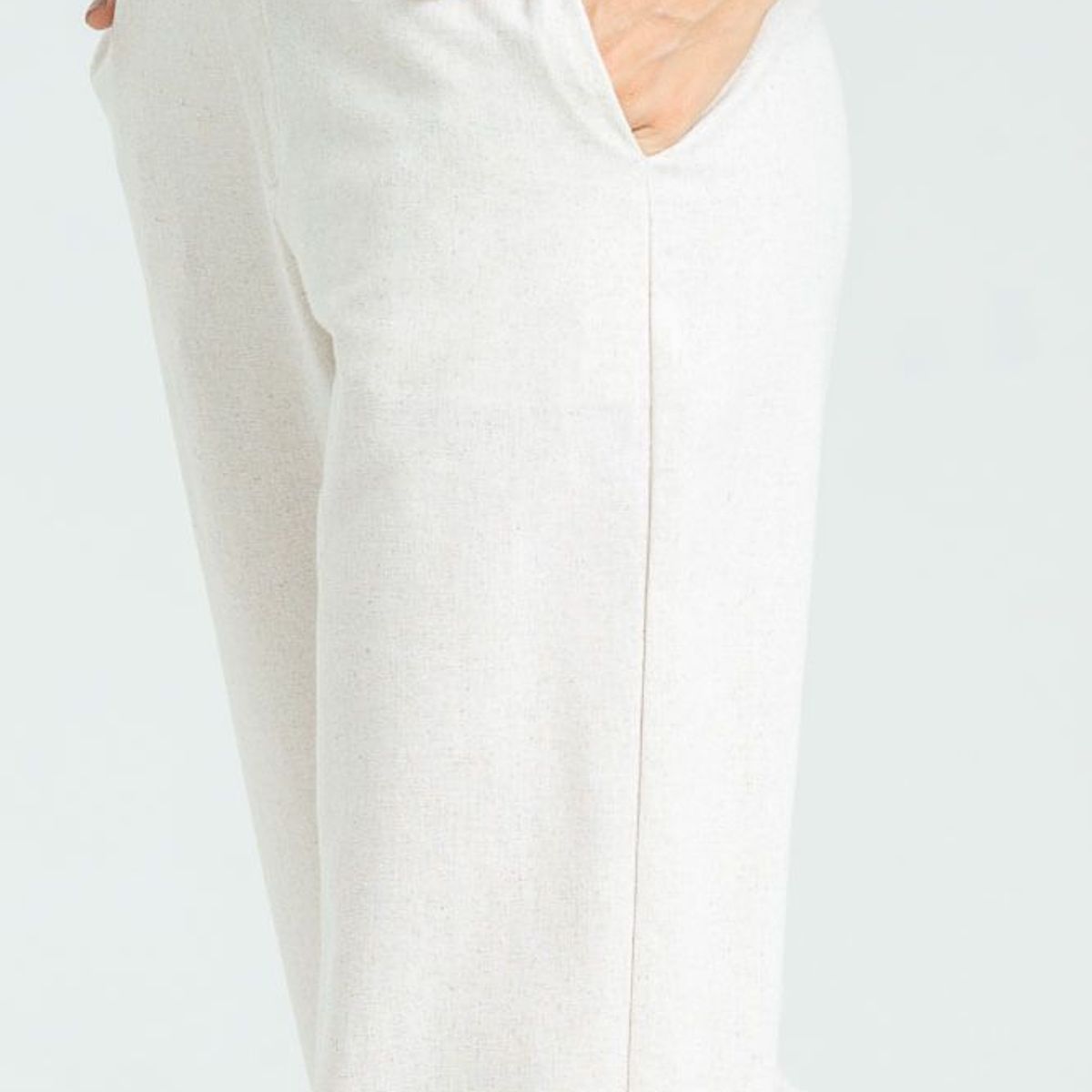 RAGGED - Pantalon lino Beige medio Ragged.