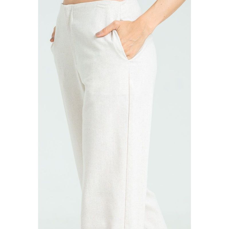 RAGGED - Pantalon lino Beige medio Ragged
