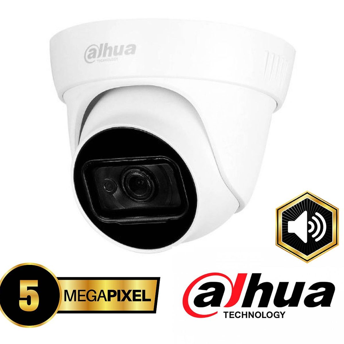 DAHUA - CAMARA DE SEGURIDAD DOMO DAHUA  5MP
