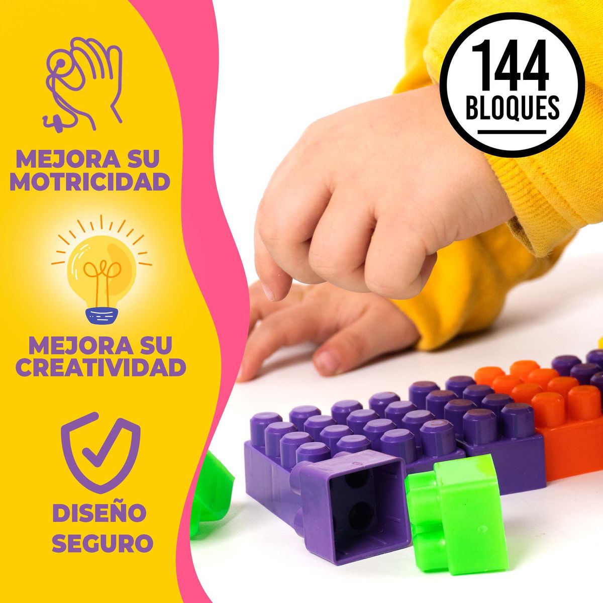 ENERGY PLUS - Armotodo x 144 Bloques Creatividad y Aprendizaje Lúdico